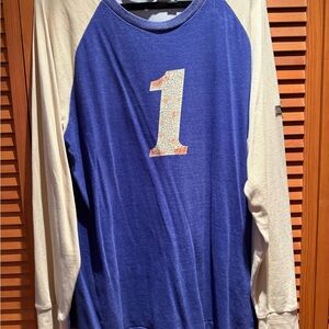 Harley-Davidson Blue and Gray Crew Neck Sweatshirt